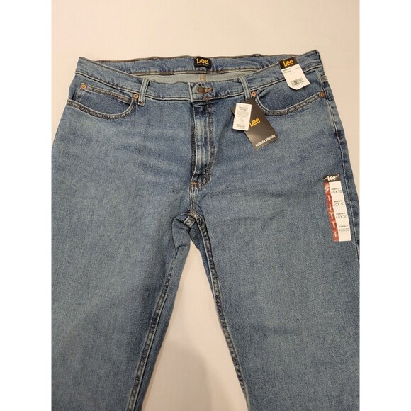 NWT Lee Mens *40 x 30 Regular Boot Cut Jeans Worth It Medium Blue *Read - Picture 2 of 11